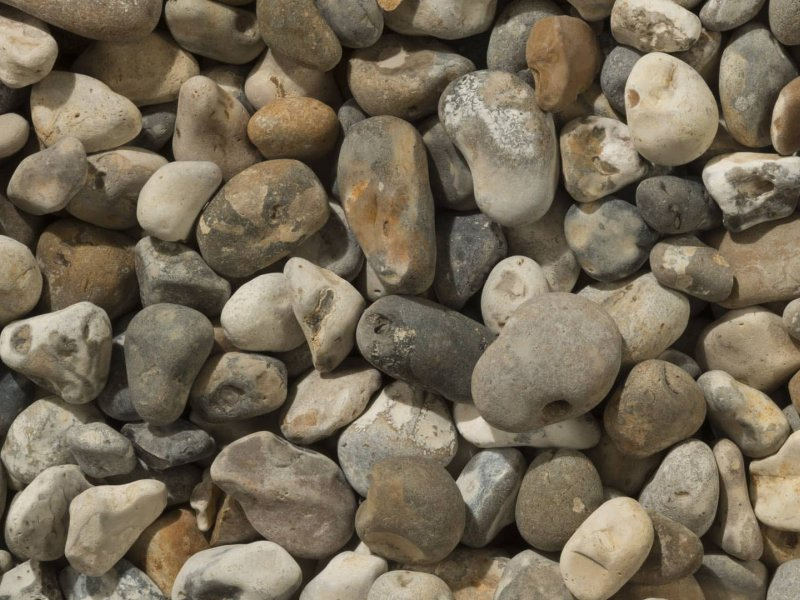 Oyster Pebbles shown dry